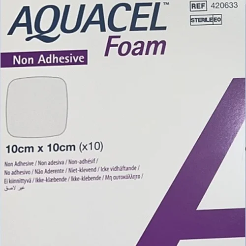 آكواسل فوم 10*10  cm كنواتك كد Aquacel Foam 10.10 ConvaTec Cod 420633